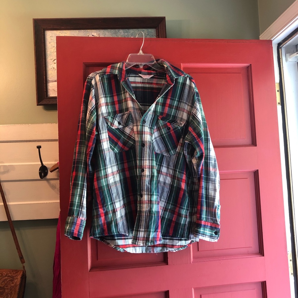 Vintage plaid flannel top size s/m